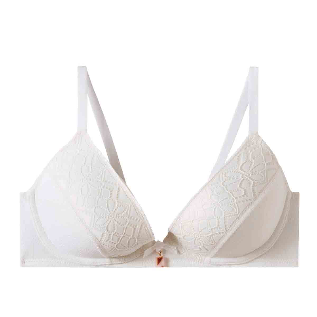 PRUDENTE Soutien-Gorge Coques Ivoire